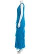 Badgley Mischka Silk Long Dress