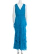 Badgley Mischka Silk Long Dress