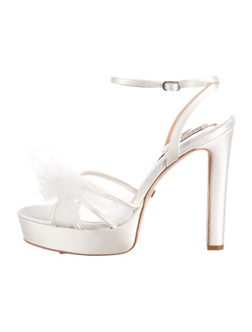 Badgley Mischka Satin Mesh Accents Sandals