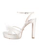 Badgley Mischka Satin Mesh Accents Sandals