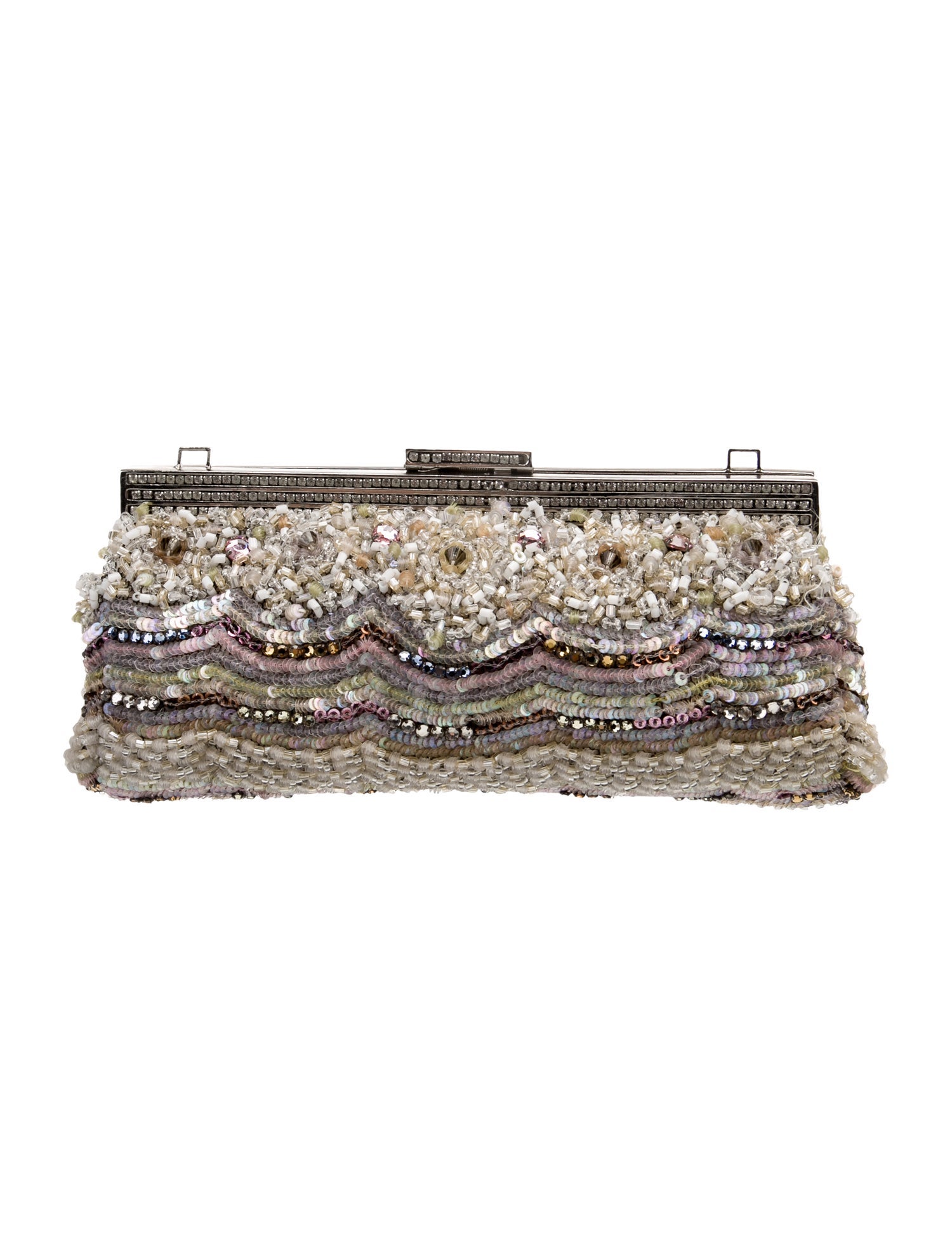 Badgley Mischka Satin Minaudière