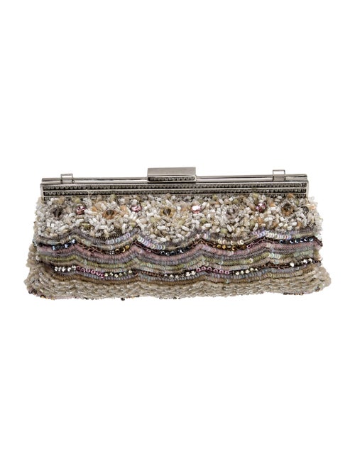 Badgley Mischka Satin Minaudière