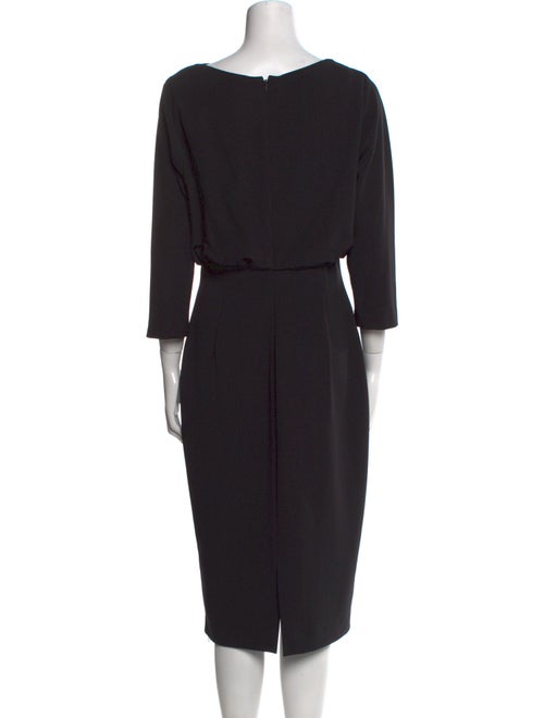 Badgley Mischka Cowl Neck Midi Length Dress