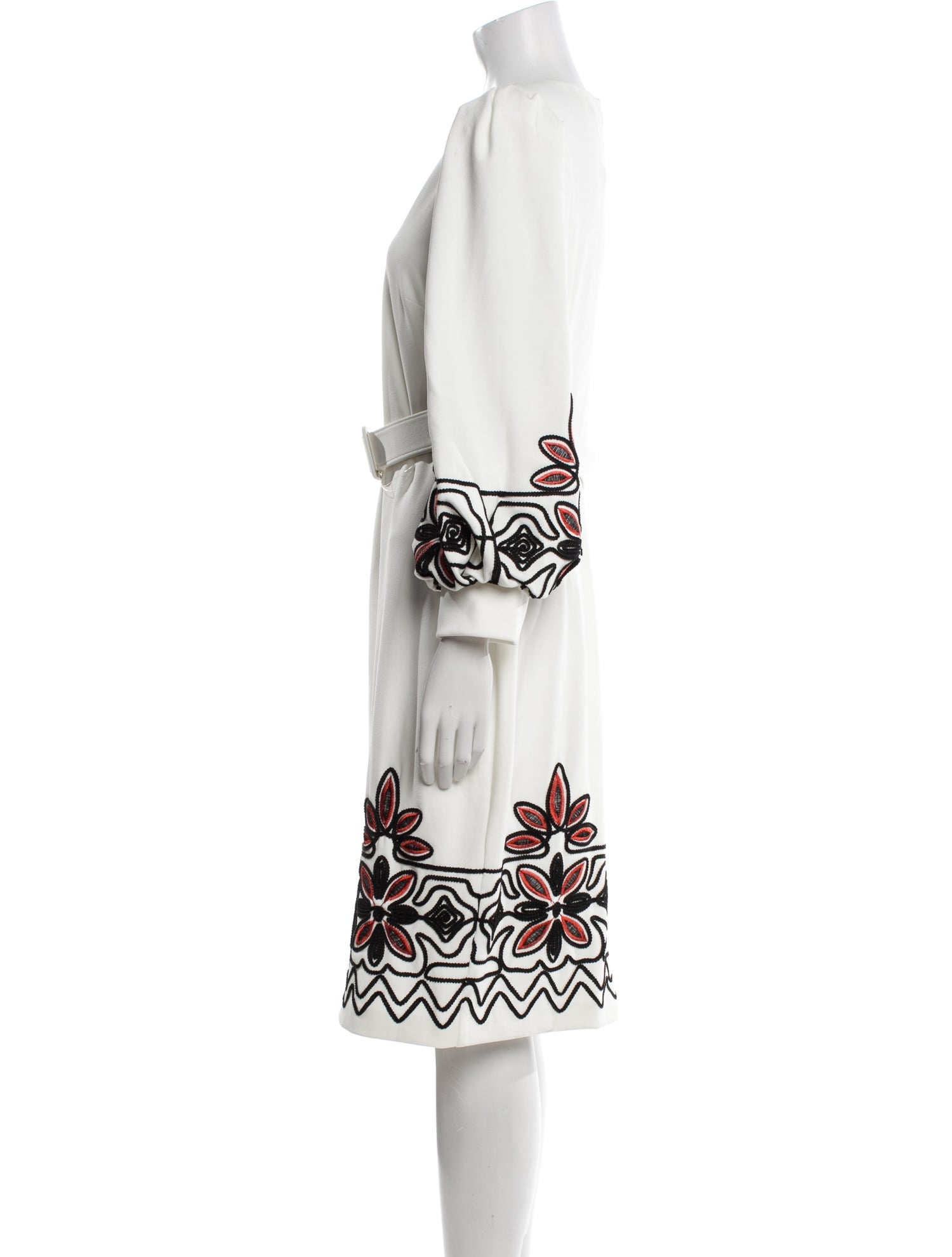 Badgley Mischka Printed Knee-Length Dress