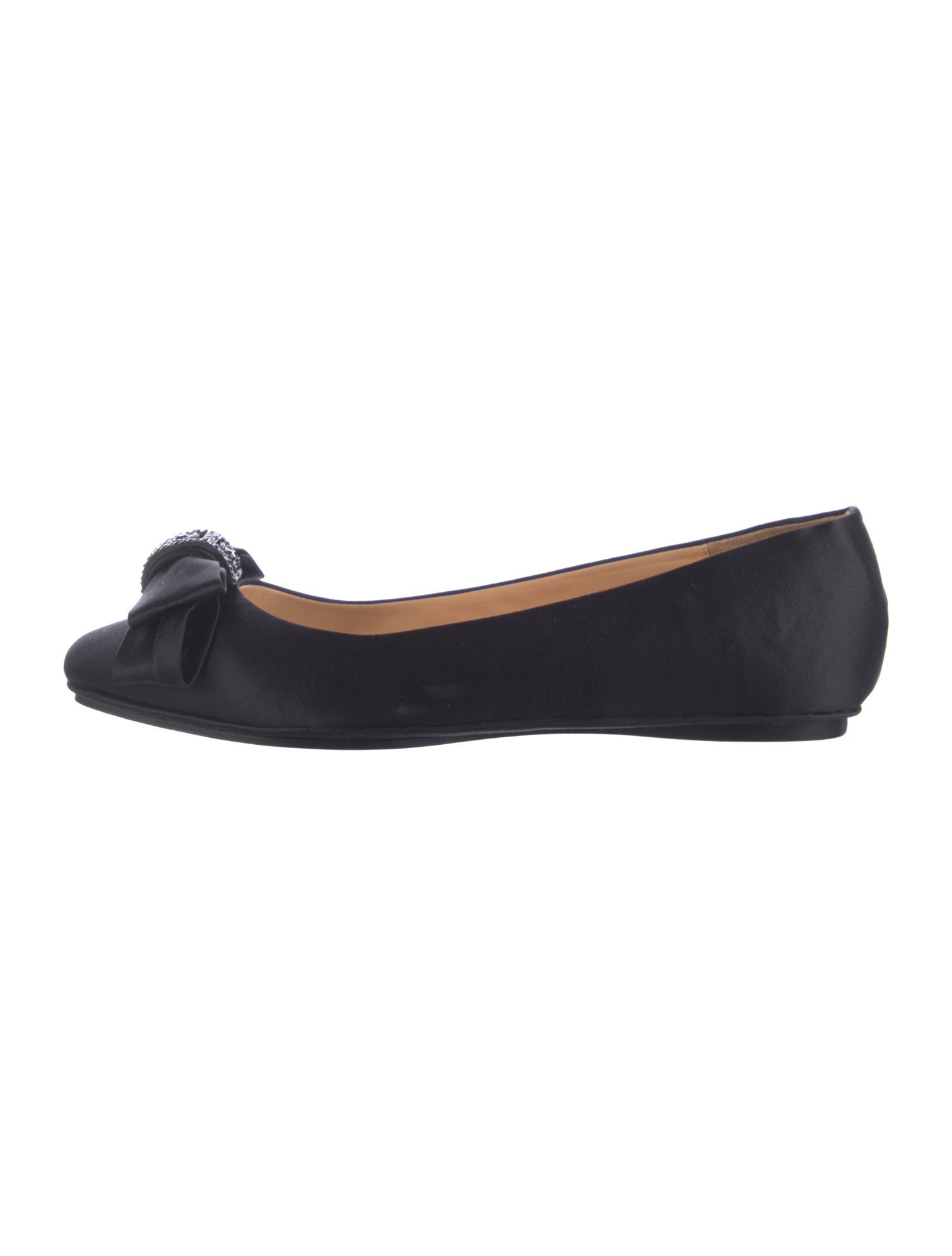 Badgley Mischka Satin Ballet Flats