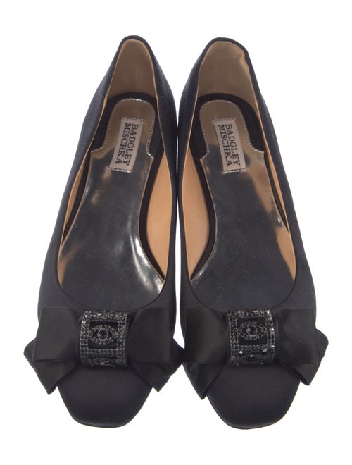 Badgley Mischka Satin Ballet Flats