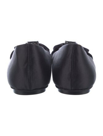 Badgley Mischka Satin Ballet Flats