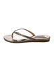 Badgley Mischka Leather Flip Flops