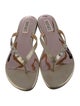 Badgley Mischka Leather Flip Flops