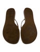 Badgley Mischka Leather Flip Flops