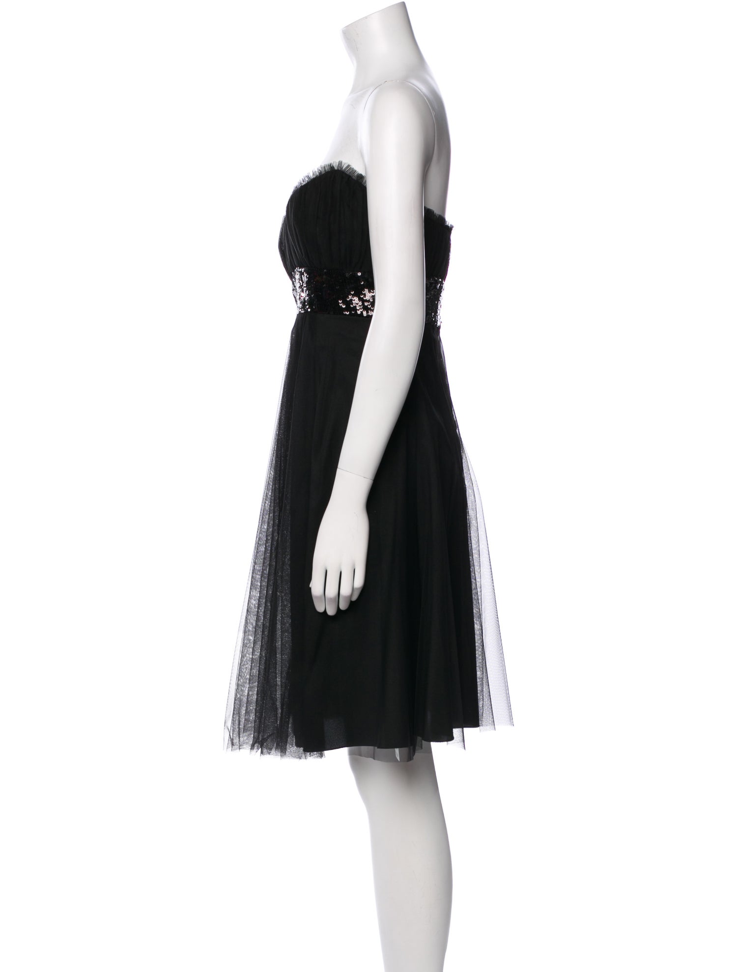 Badgley Mischka Strapless Mini Dress