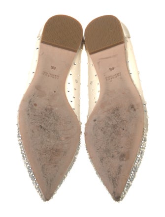 Badgley Mischka Mesh Lace Pattern Ballet Flats
