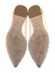Badgley Mischka Mesh Lace Pattern Ballet Flats