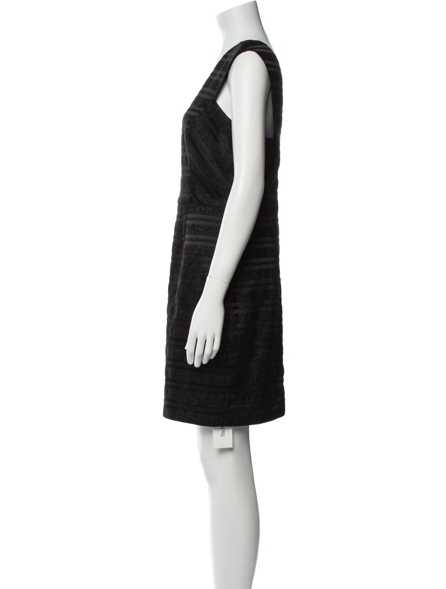 Badgley Mischka V-Neck Mini Dress