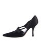 Badgley Mischka Velvet Bow Accents D'Orsay Pumps