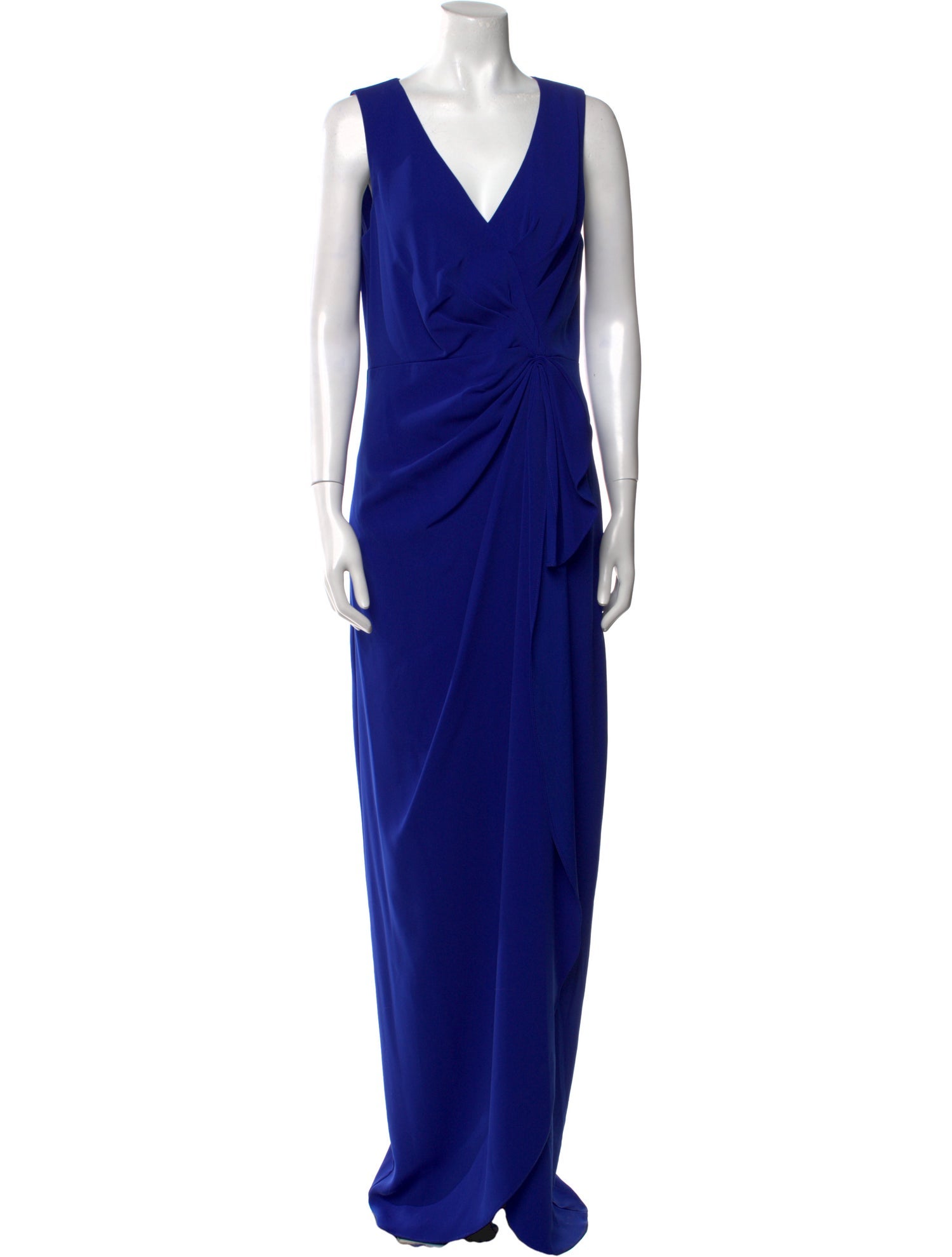 Badgley Mischka V-Neck Long Dress