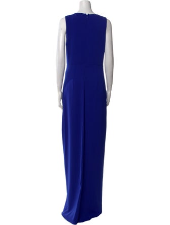 Badgley Mischka V-Neck Long Dress