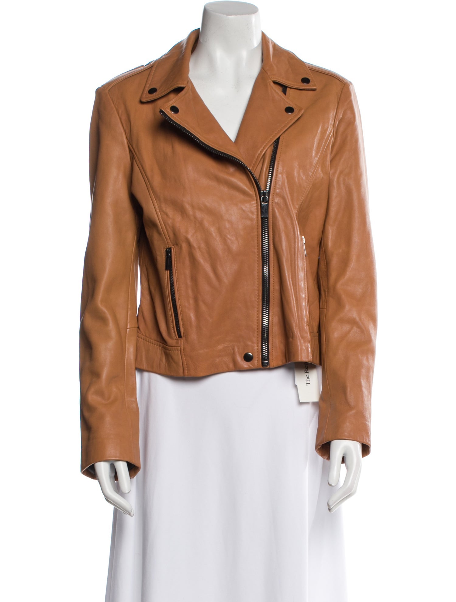 Badgley Mischka Leather Biker Jacket