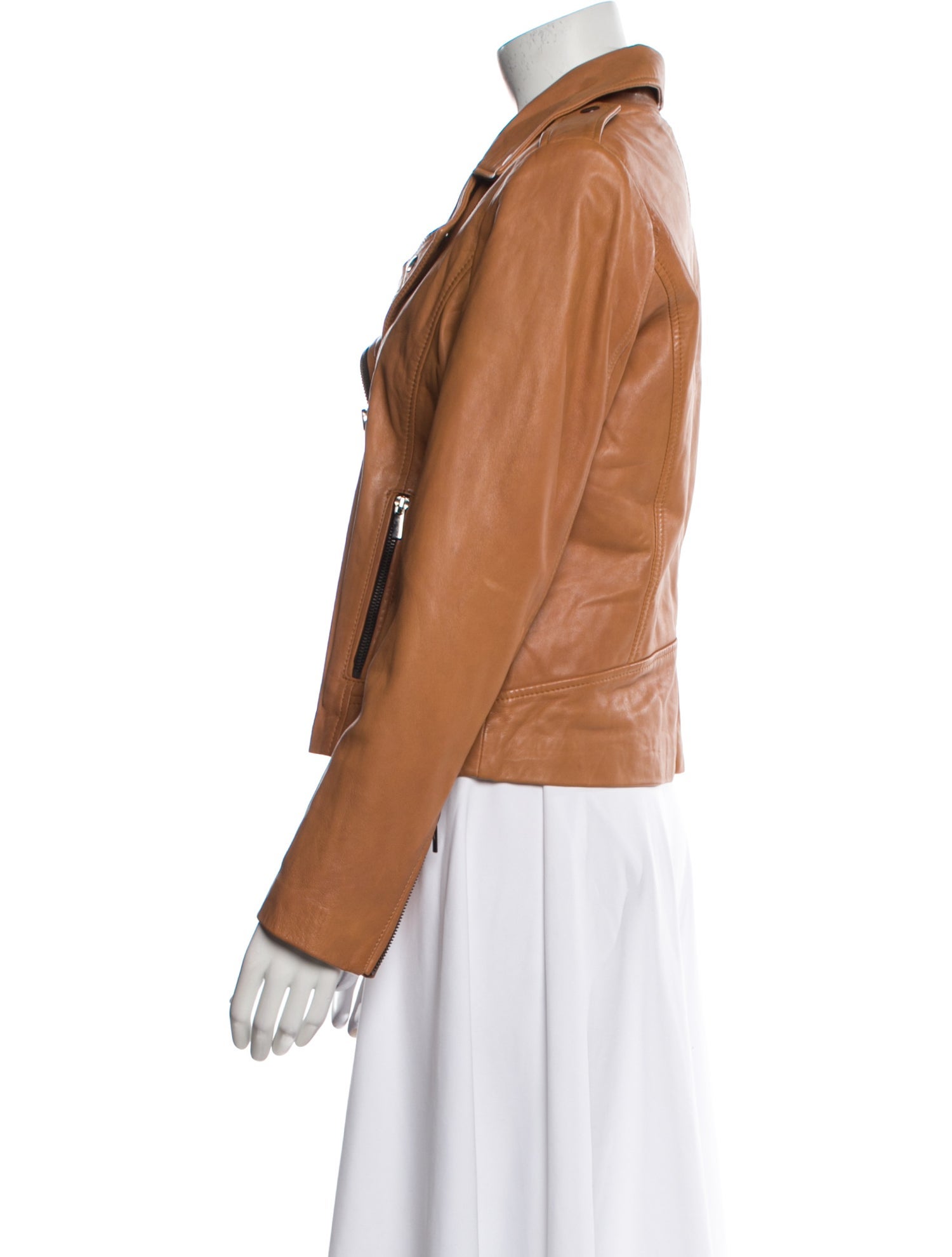 Badgley Mischka Leather Biker Jacket