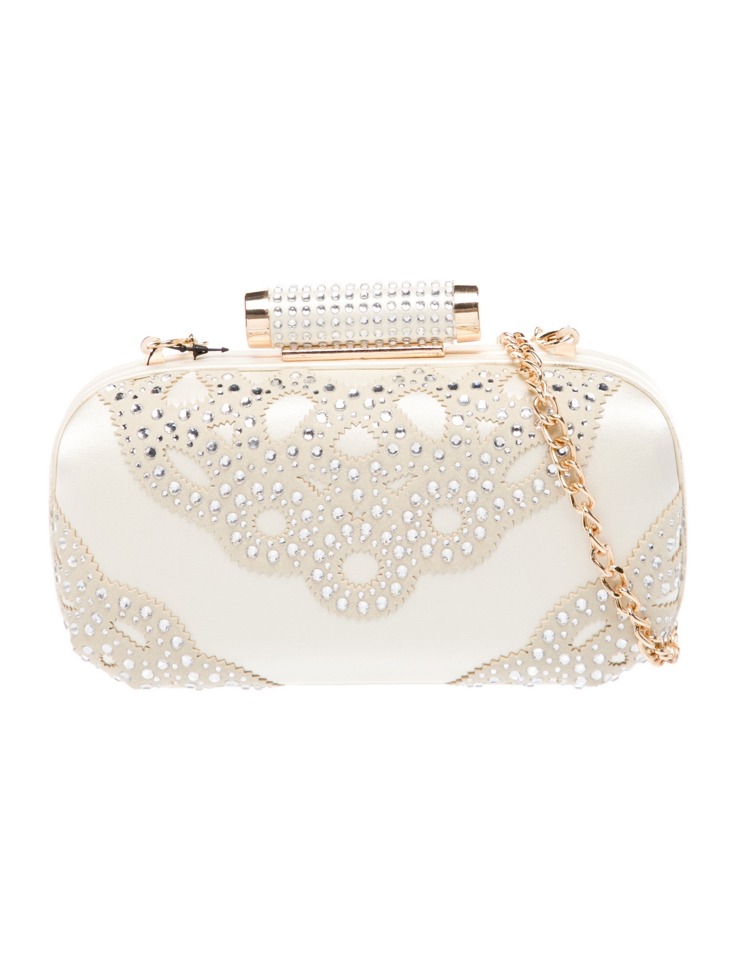 Badgley Mischka Satin Minaudière w/ Tags