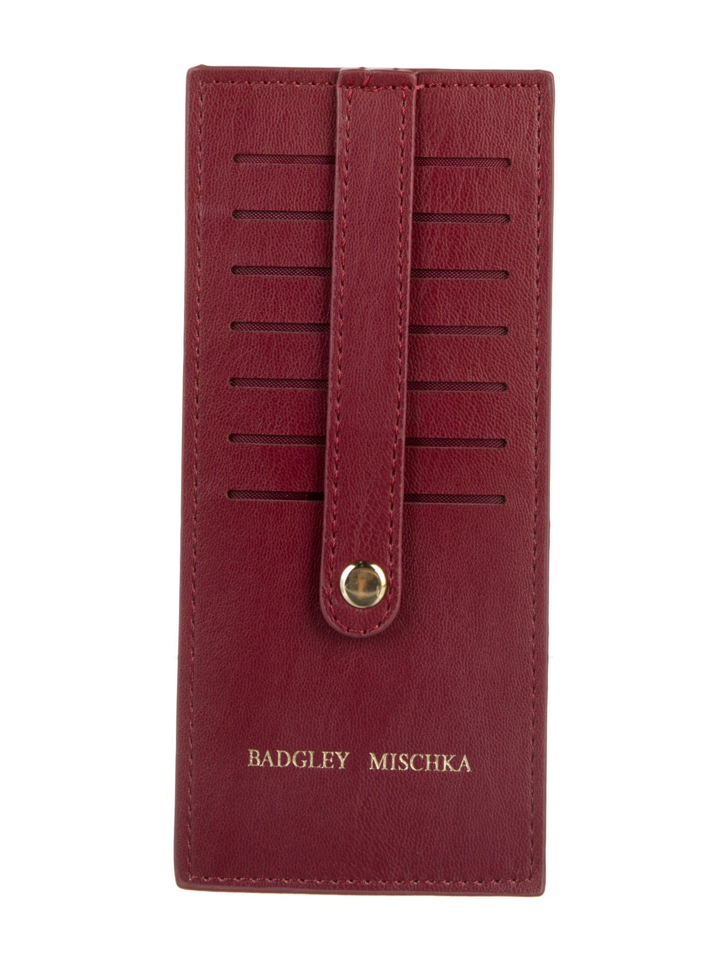 Badgley Mischka Leather Graphic Print Card Holder