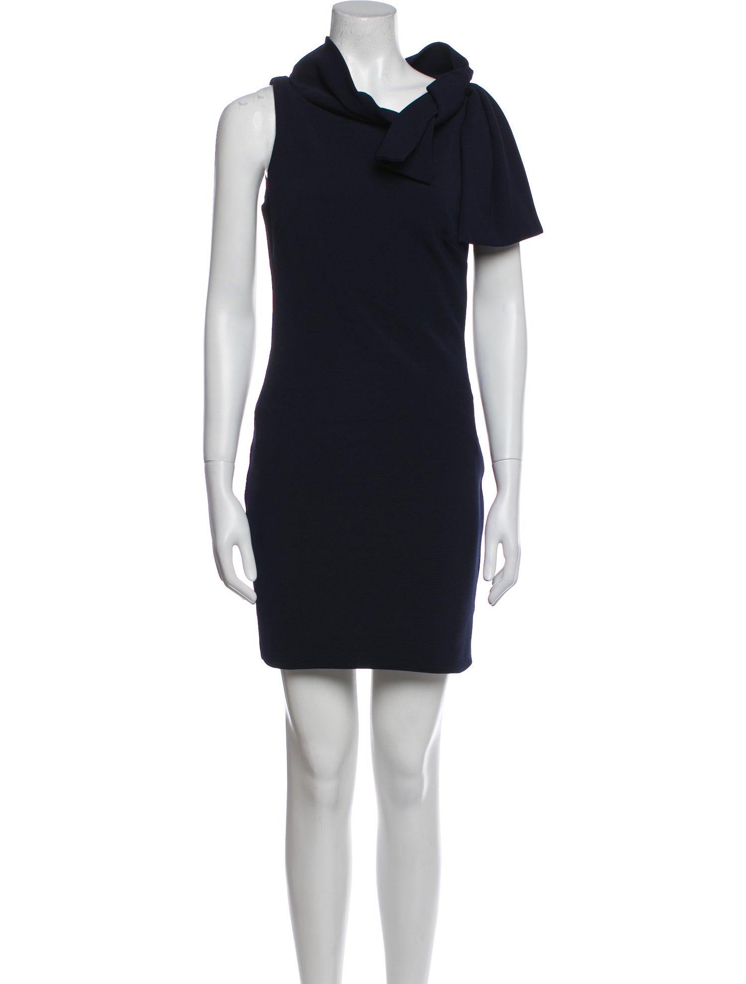 Badgley Mischka Cowl Neck Mini Dress