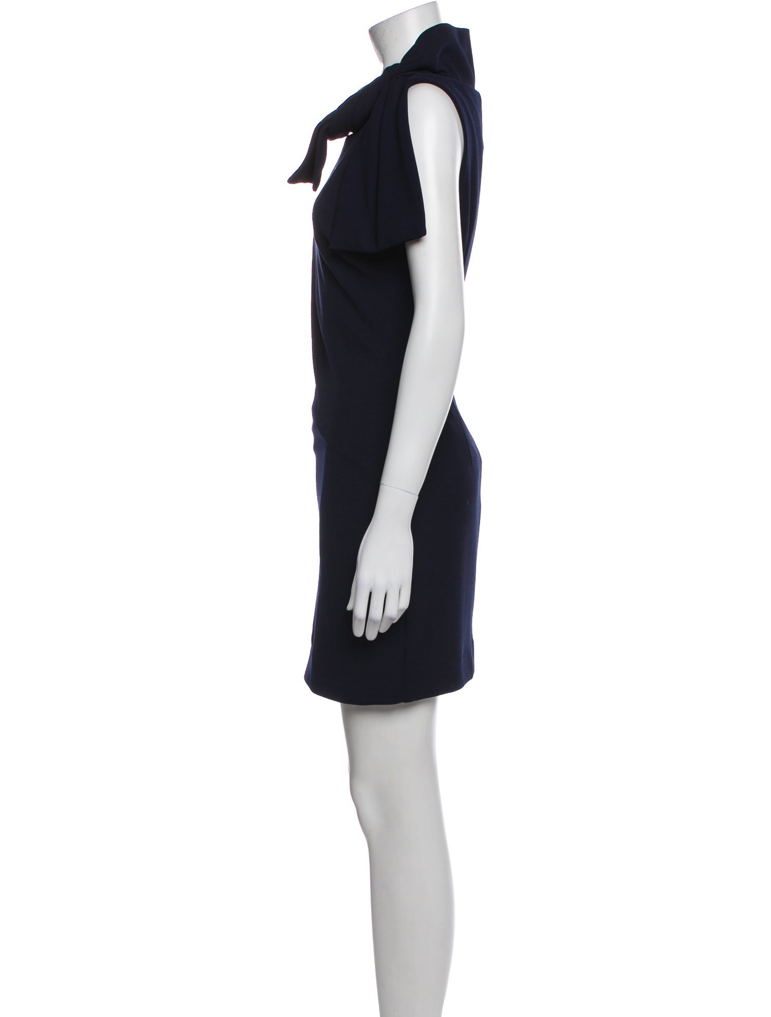 Badgley Mischka Cowl Neck Mini Dress