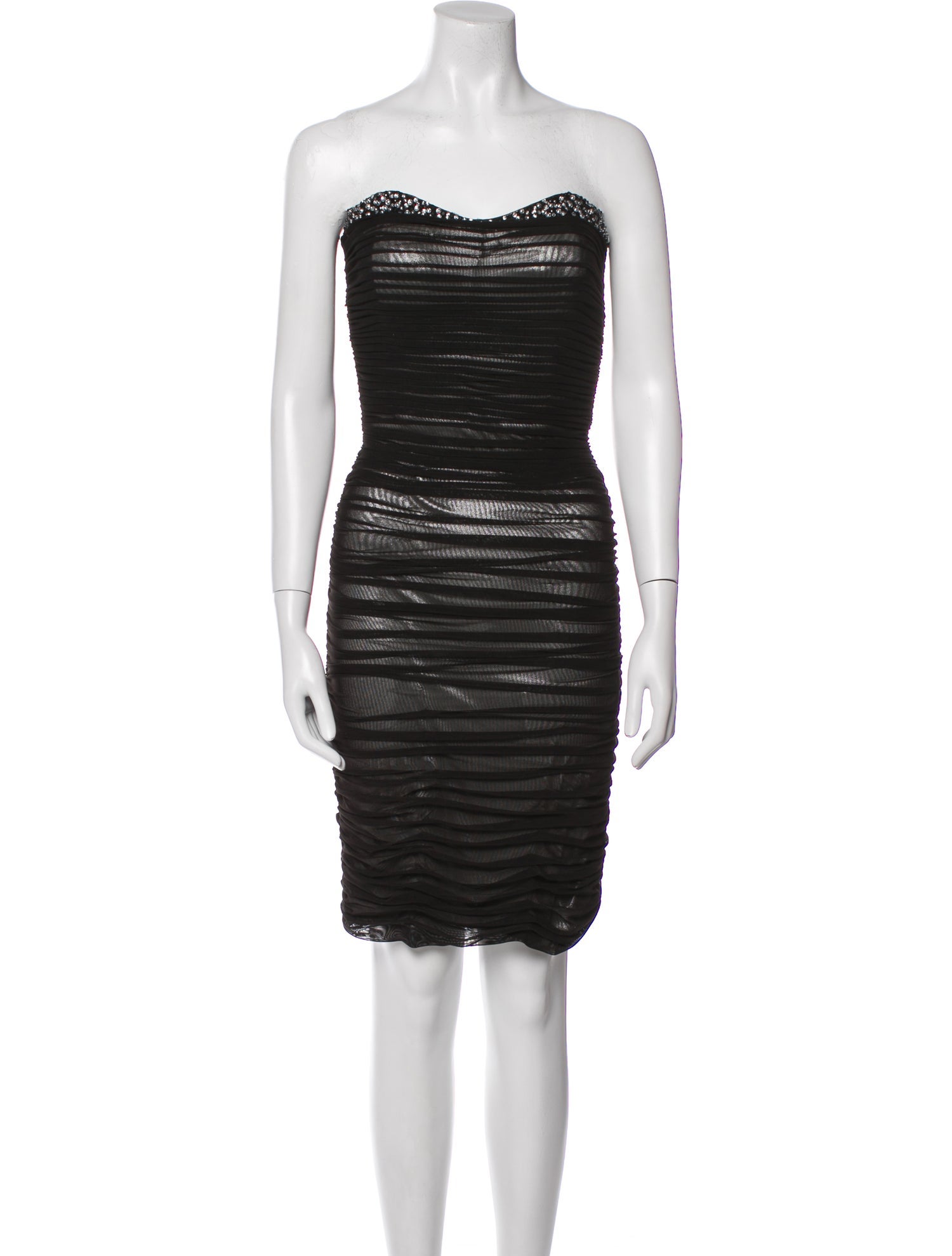 Badgley Mischka Strapless Mini Dress