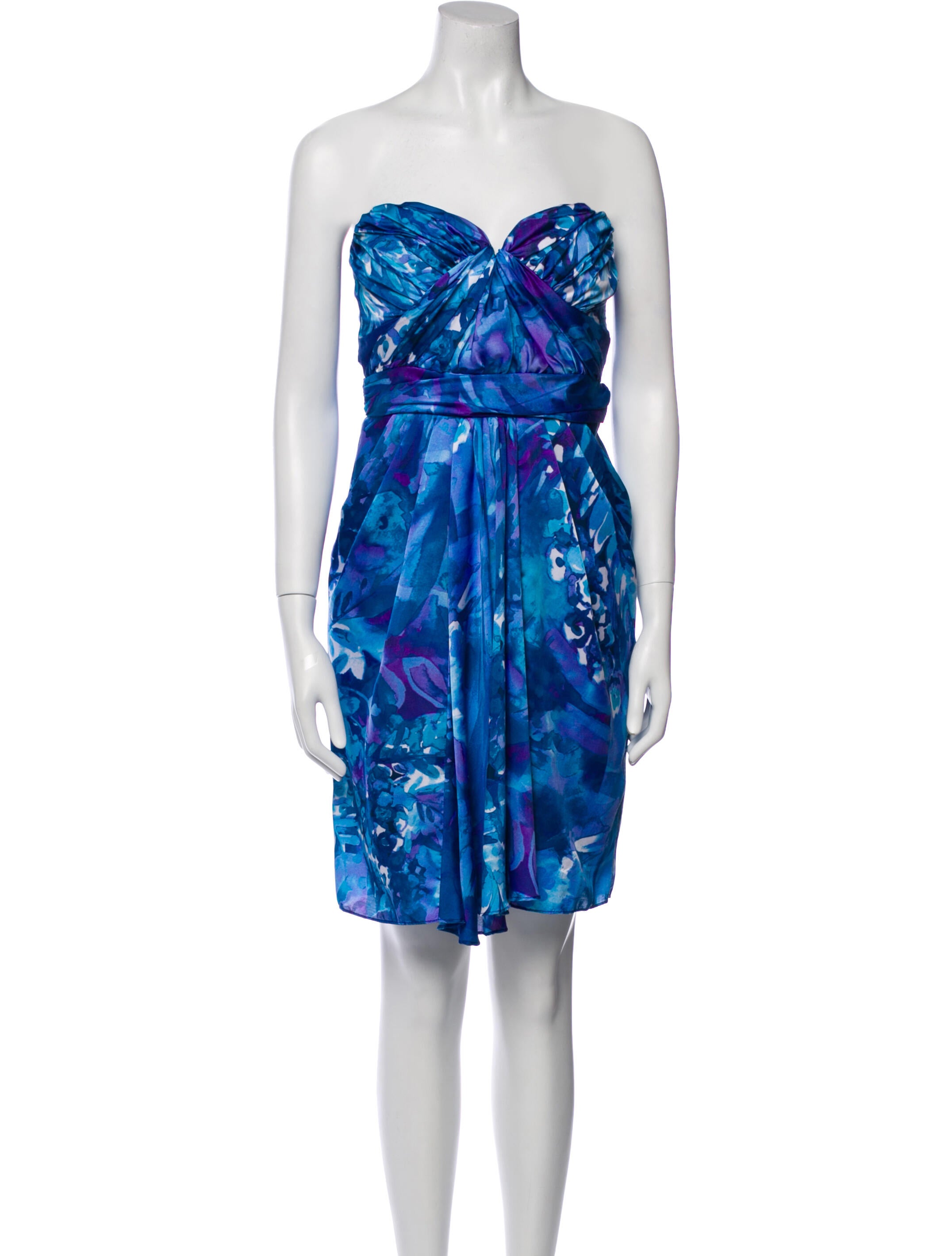 Badgley Mischka Silk Mini Dress