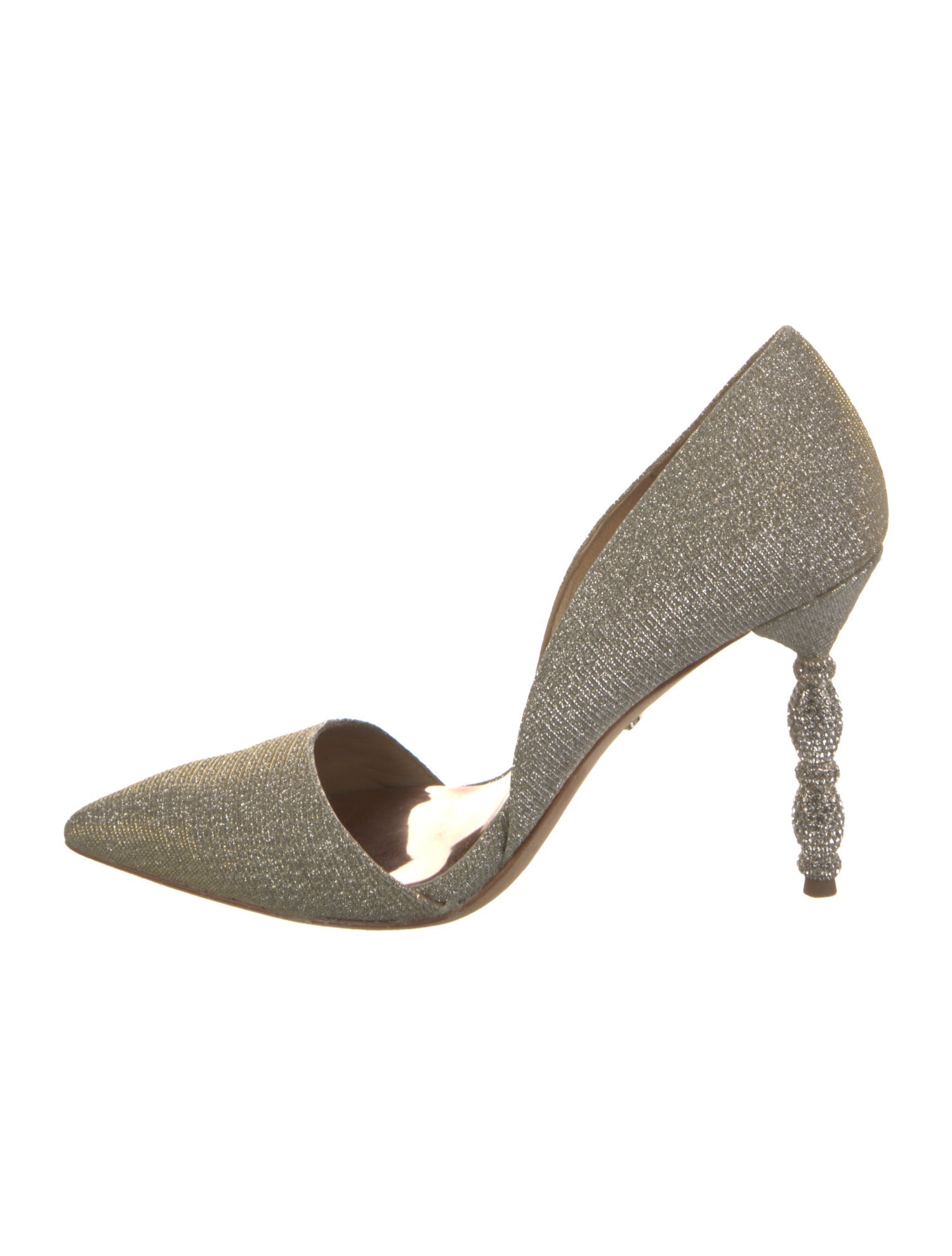 Badgley Mischka Crystal Embellishments D'Orsay Pumps