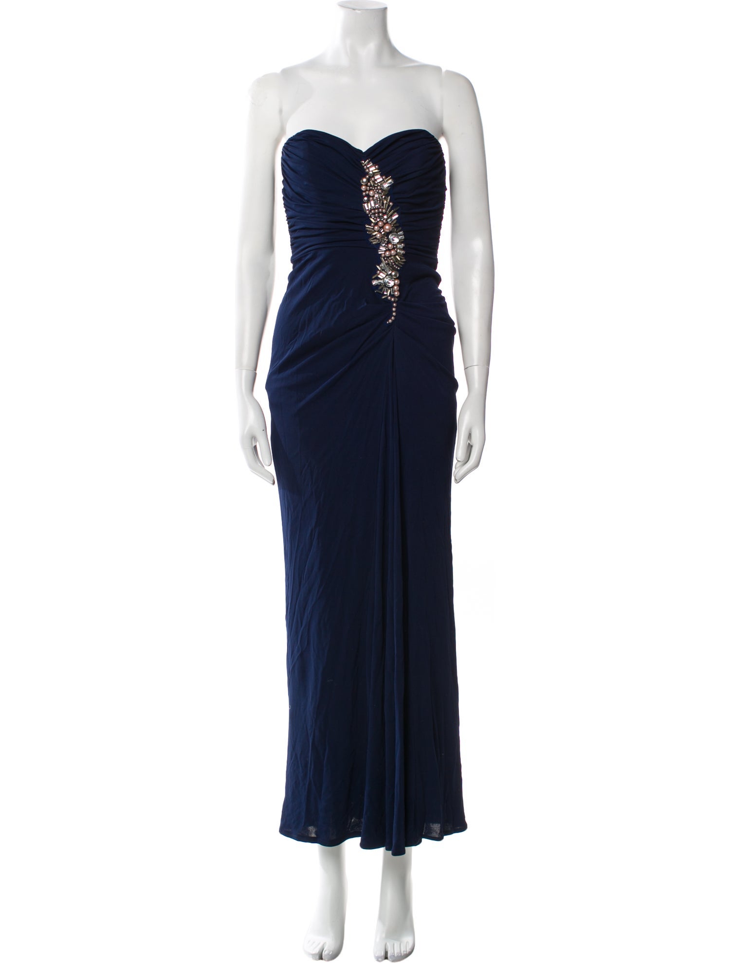 Badgley Mischka Strapless Long Dress