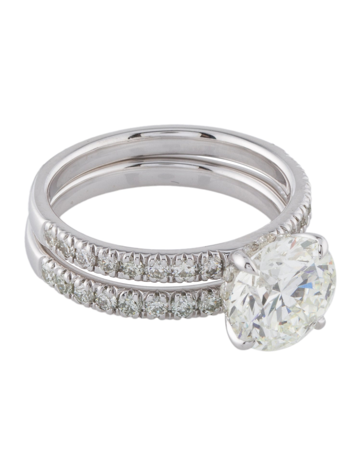 Badgley Mischka 14K 3.50ctw Lab-Grown Diamond Wedding Ring Set