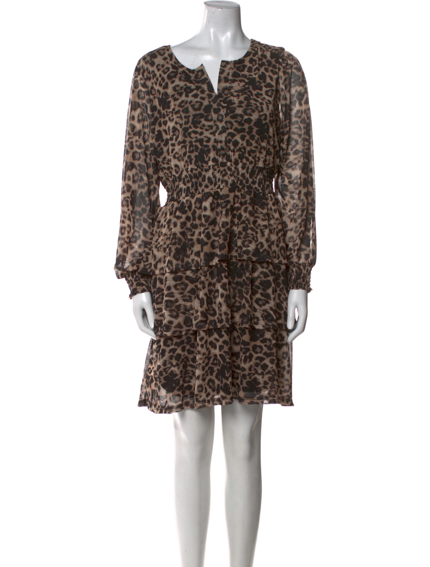 Badgley Mischka Animal Print Mini Dress w/ Tags