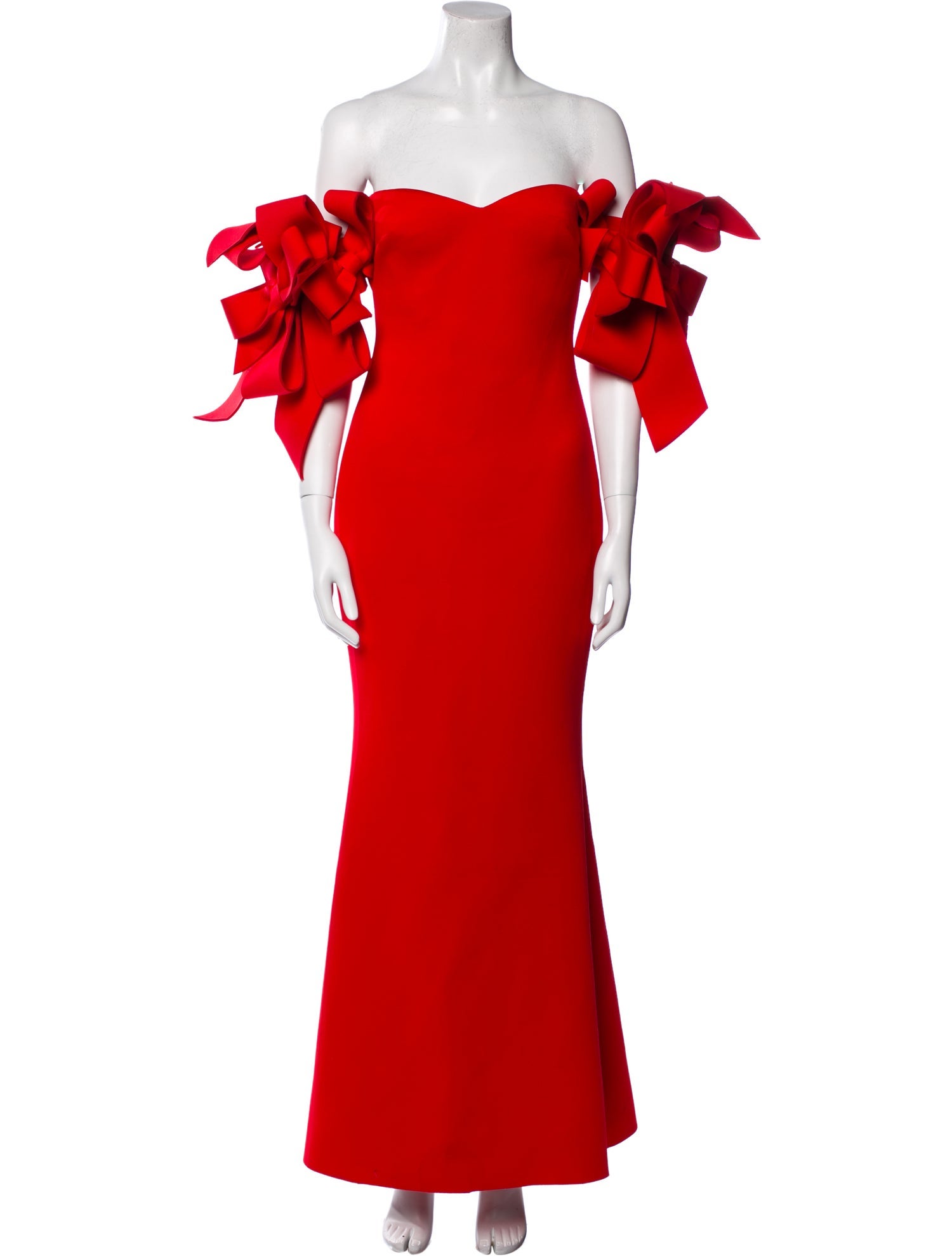 Badgley Mischka Printed Long Dress