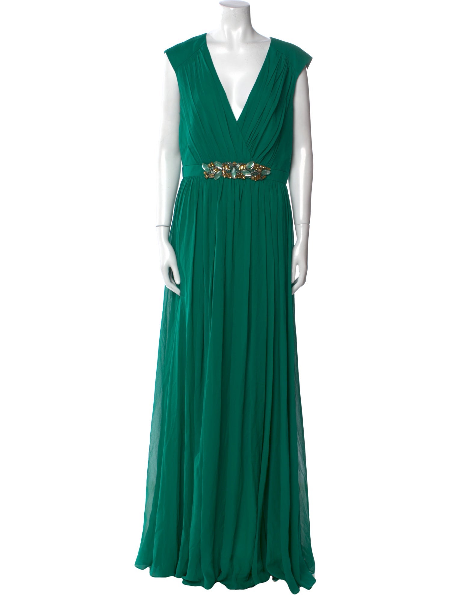 Badgley Mischka Silk Long Dress