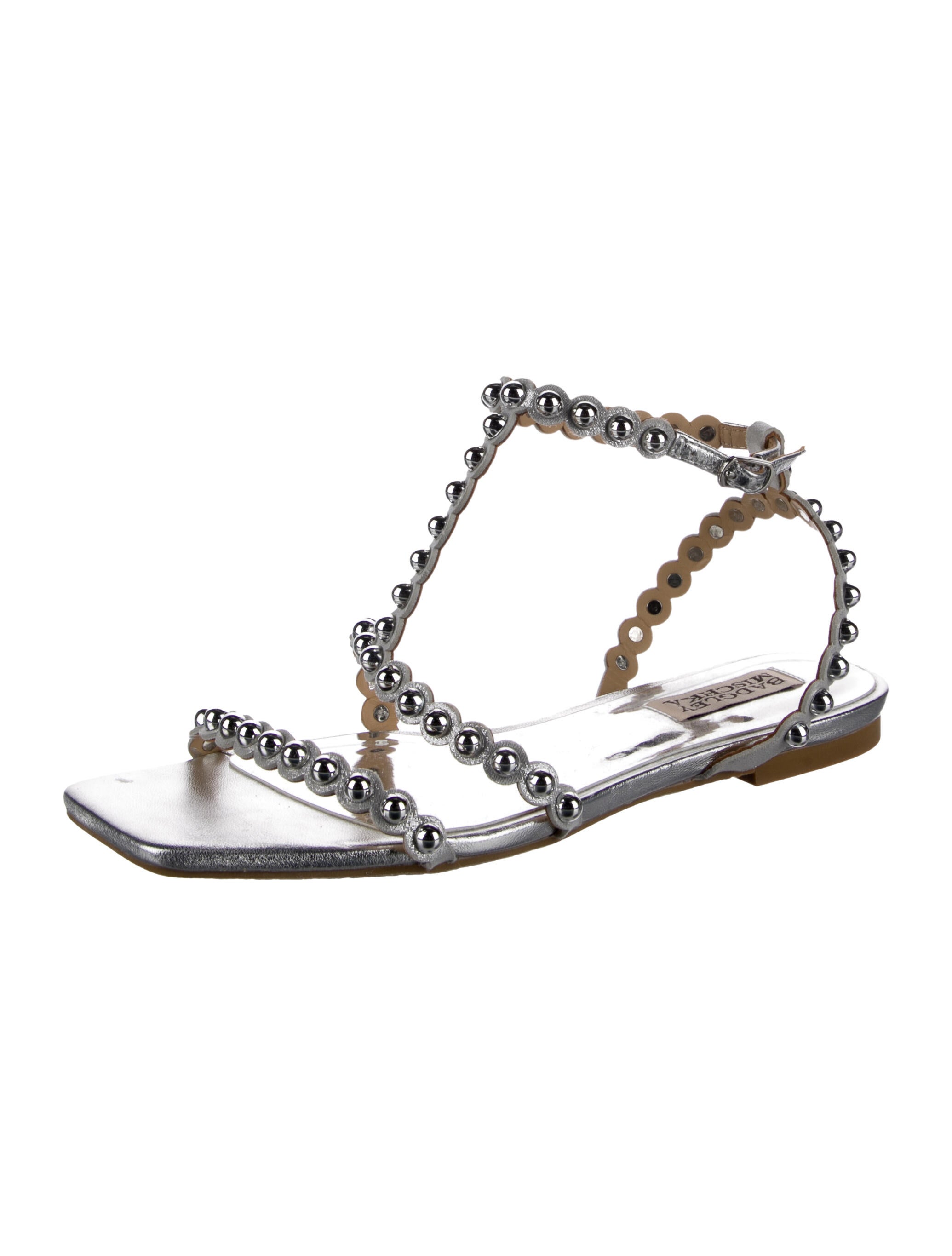 Badgley Mischka Leather Gladiator Sandals