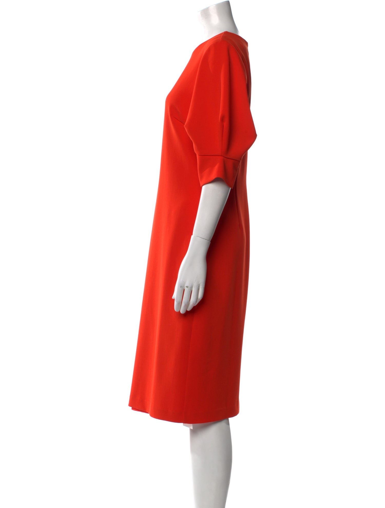 Badgley Mischka Crew Neck Midi Length Dress