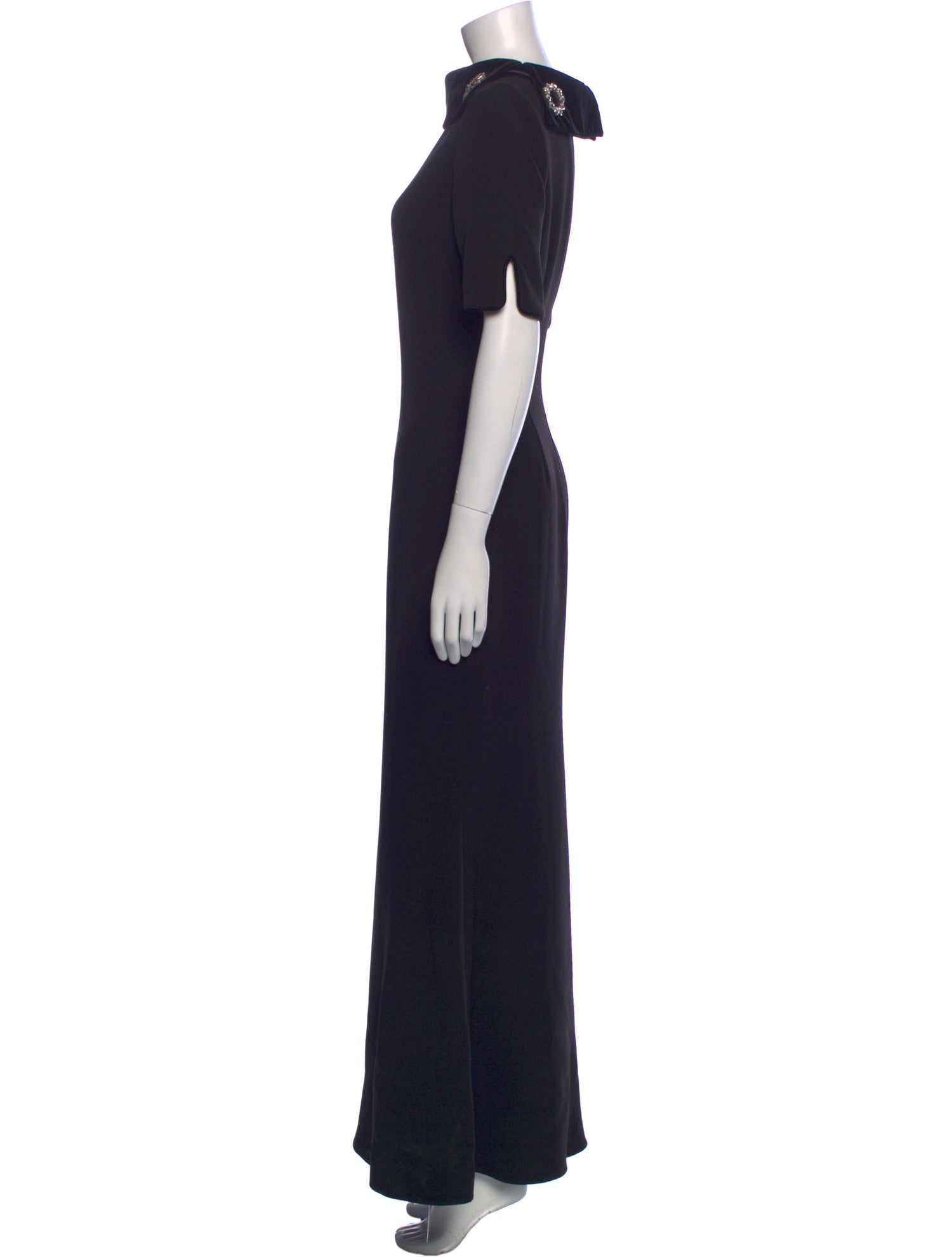 Badgley Mischka Turtleneck Long Dress