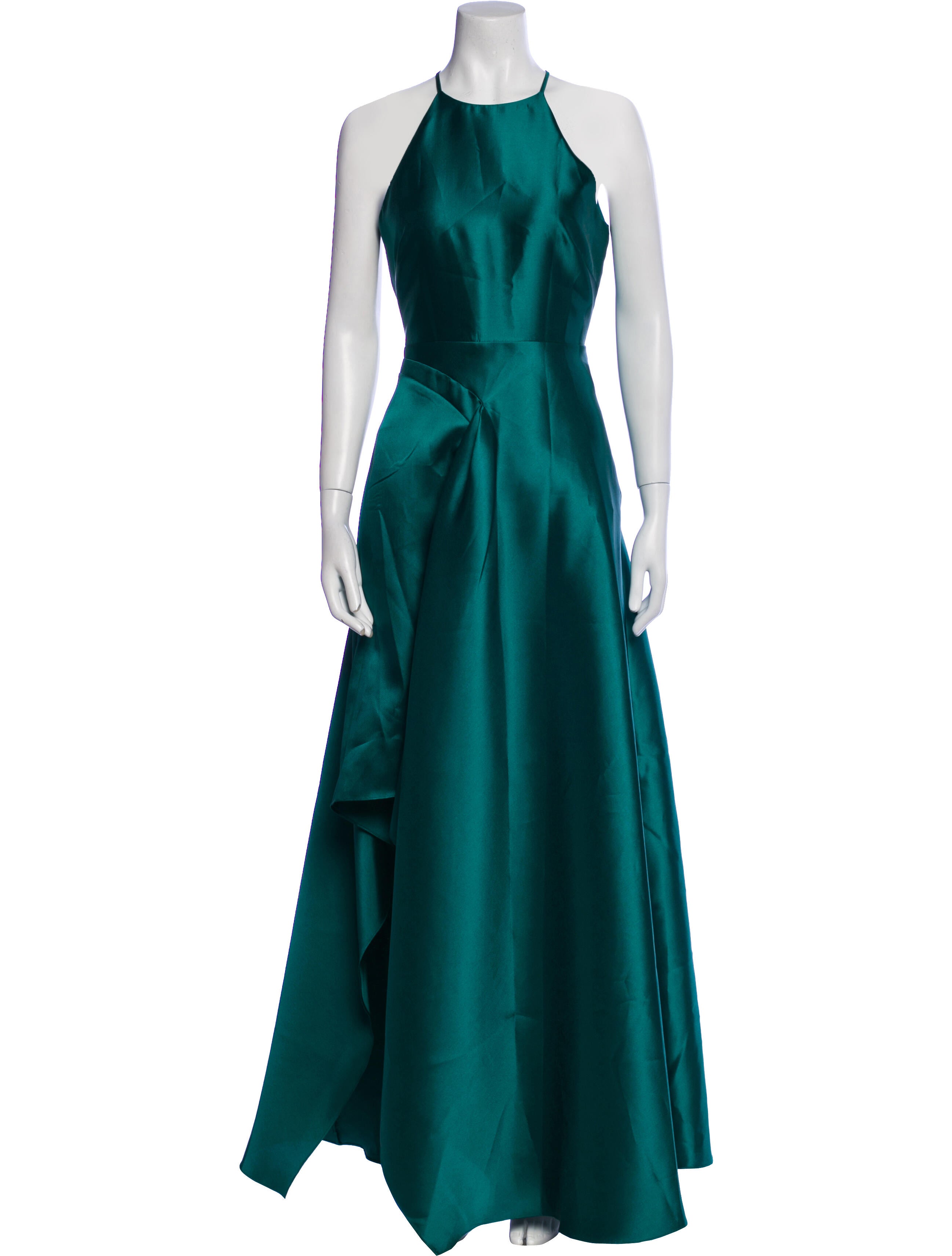 Badgley Mischka Halterneck Long Dress w/ Tags