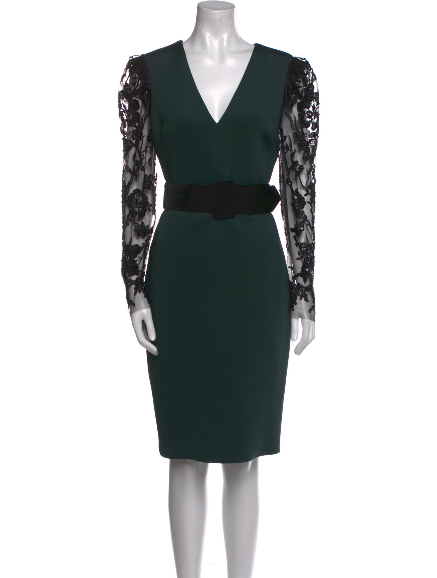 Badgley Mischka Lace Pattern Midi Length Dress w/ Tags