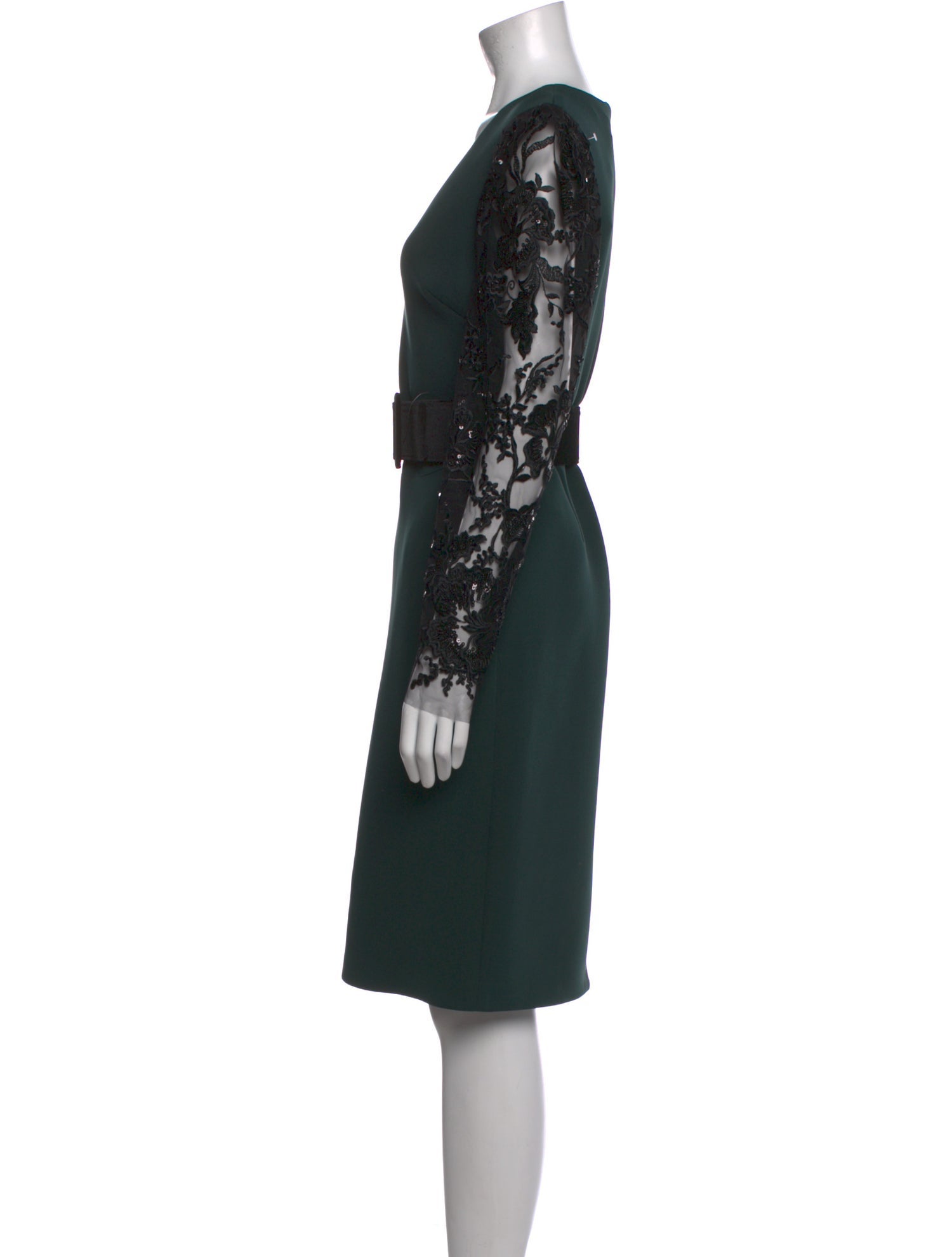 Badgley Mischka Lace Pattern Midi Length Dress w/ Tags