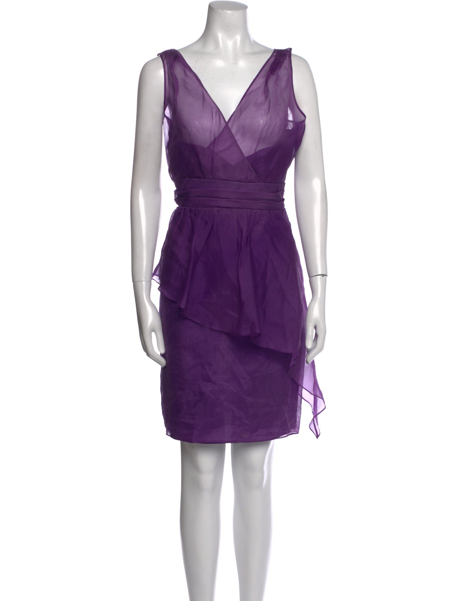 Badgley Mischka Silk Mini Dress