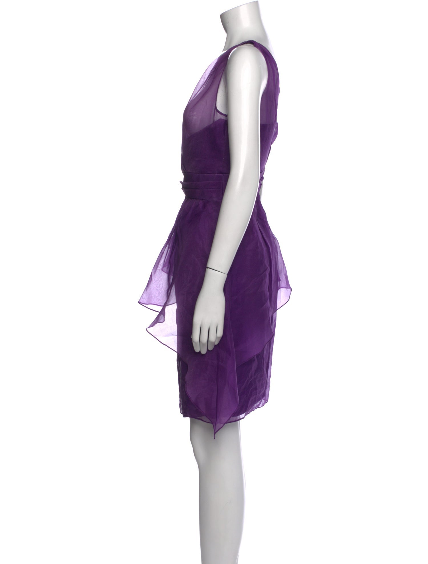 Badgley Mischka Silk Mini Dress