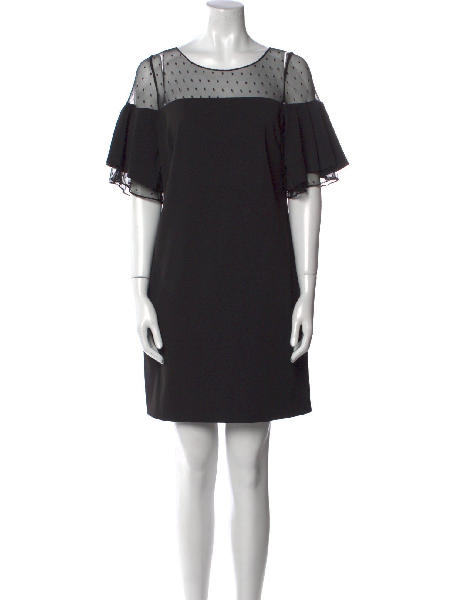 Badgley Mischka Scoop Neck Mini Dress