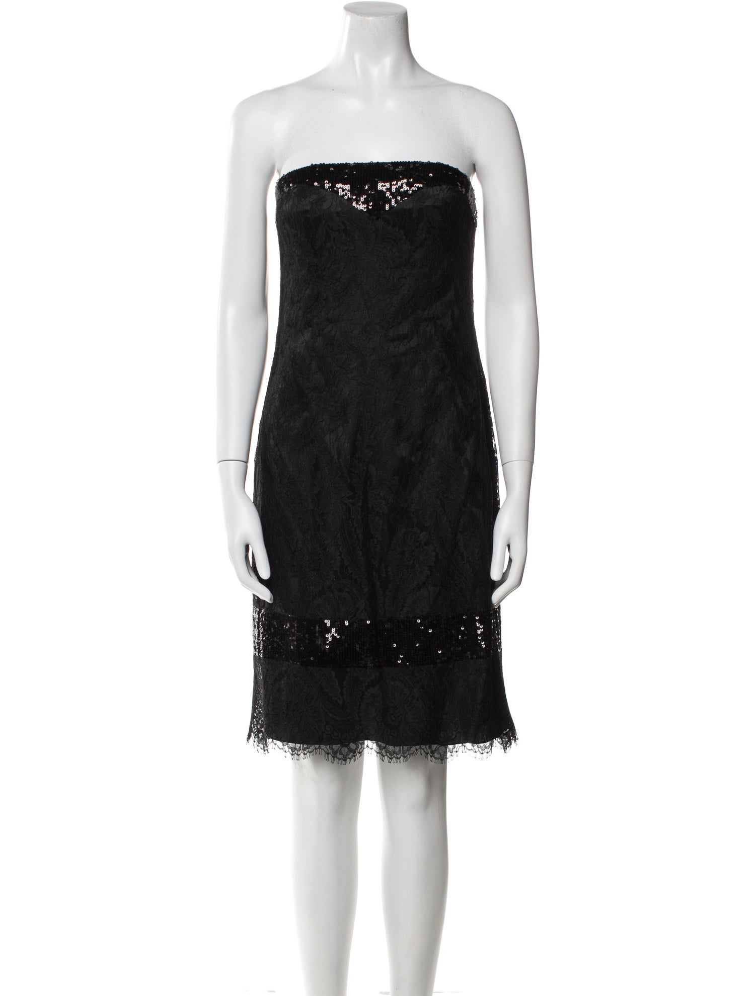 Badgley Mischka Strapless Mini Dress