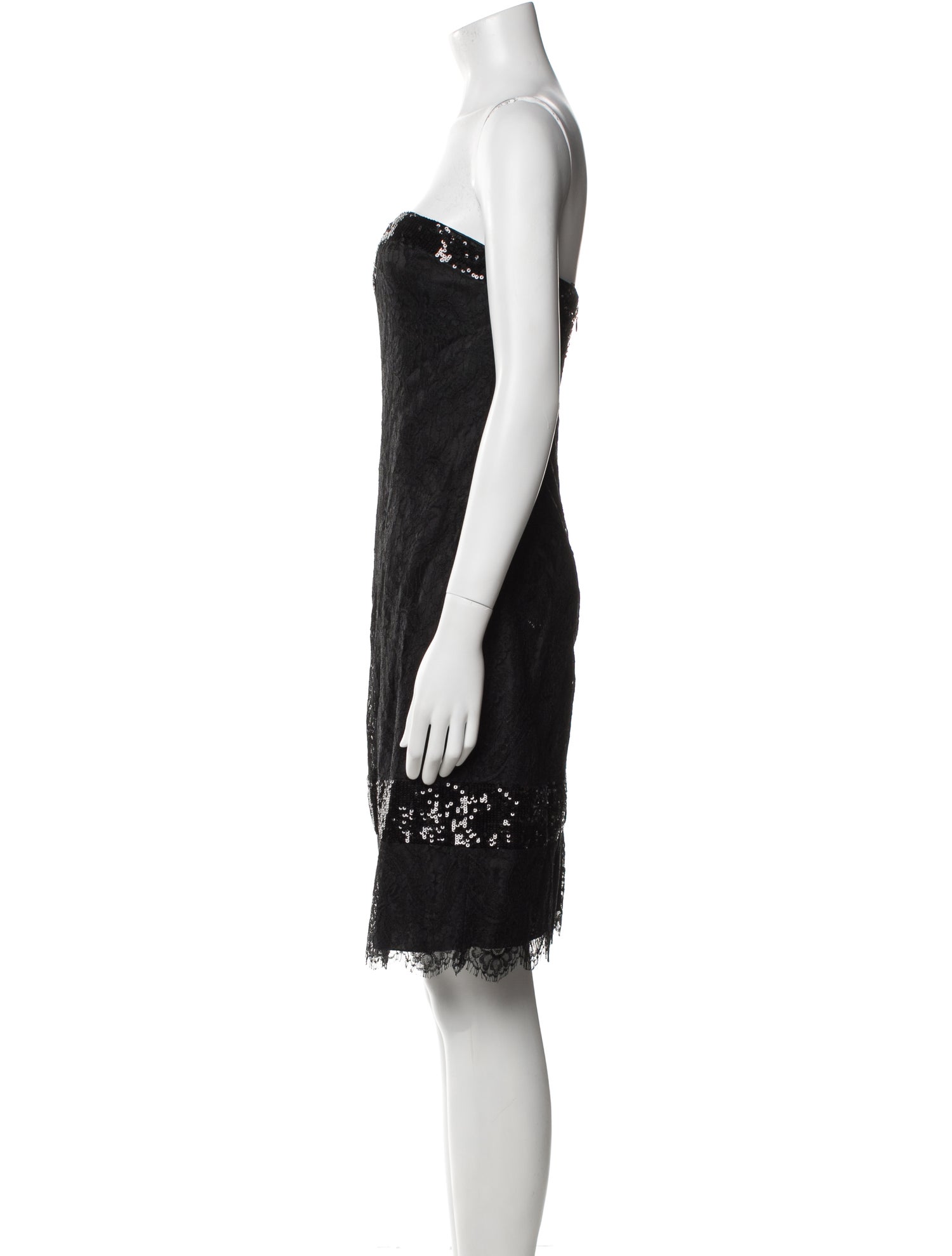Badgley Mischka Strapless Mini Dress