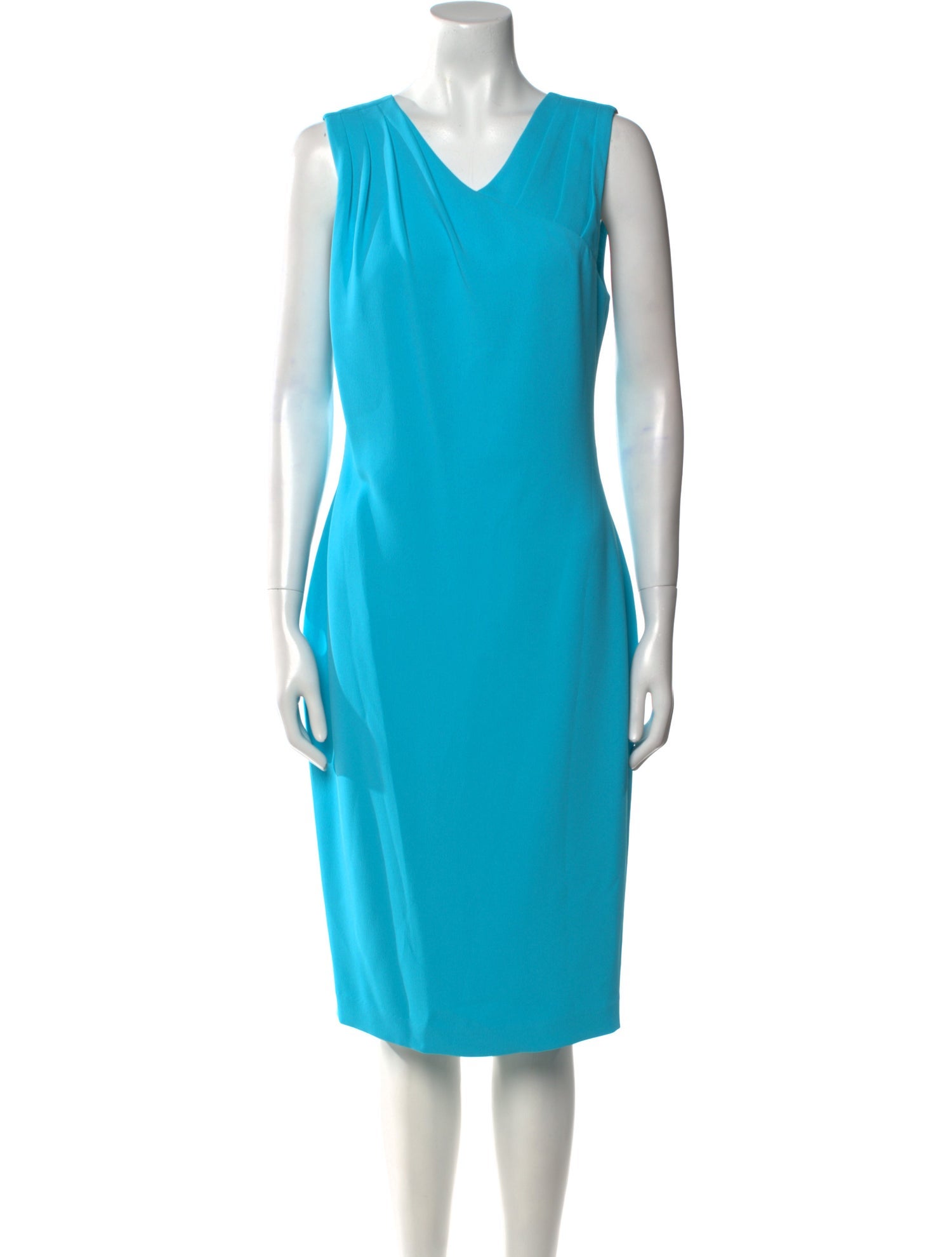 Badgley Mischka V-Neck Midi Length Dress