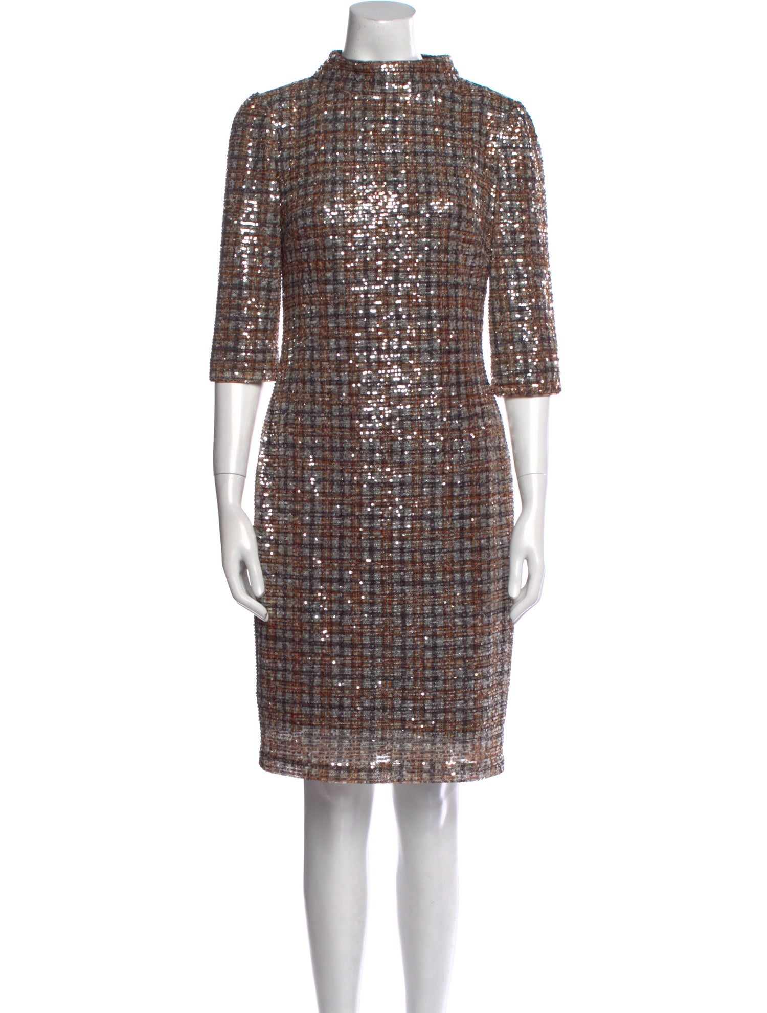 Badgley Mischka Nylon Knee-Length Dress