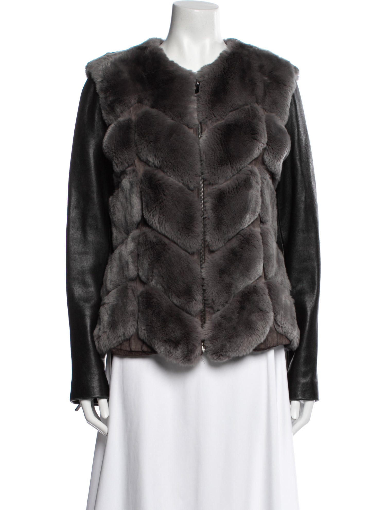 Badgley Mischka Faux Fur Fur Jacket