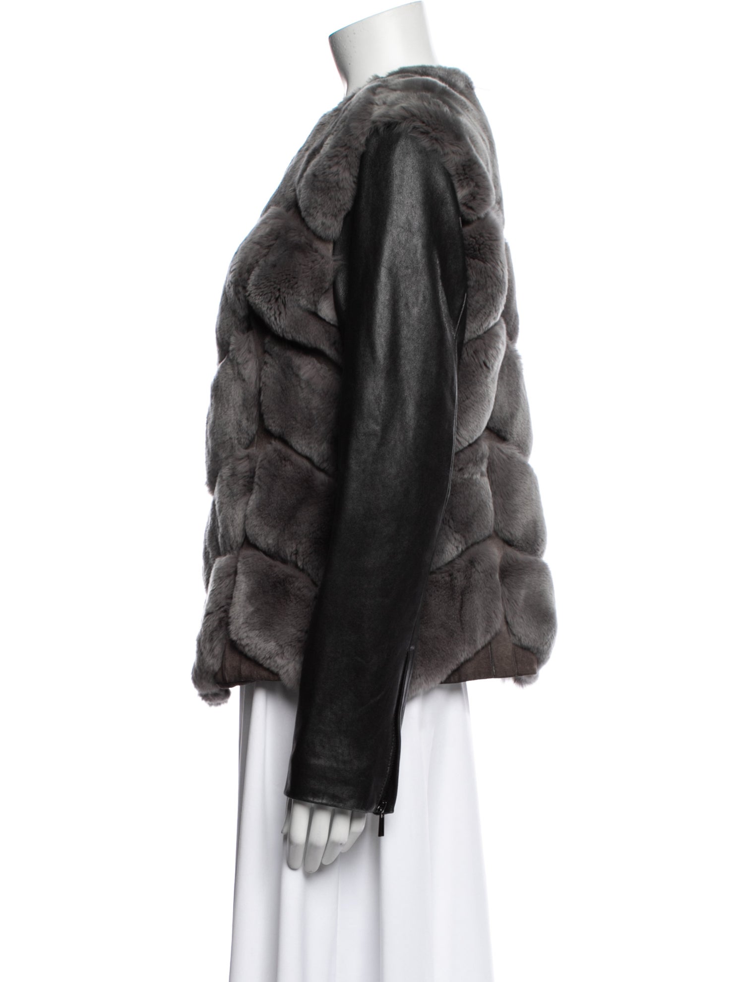 Badgley Mischka Faux Fur Fur Jacket